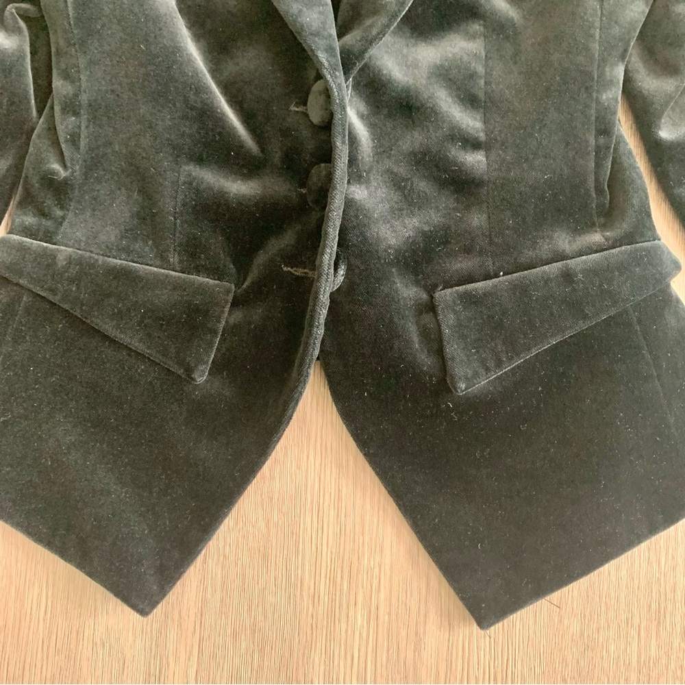 Black Halo Velvet Women's Blazer - Picture 11 of 13